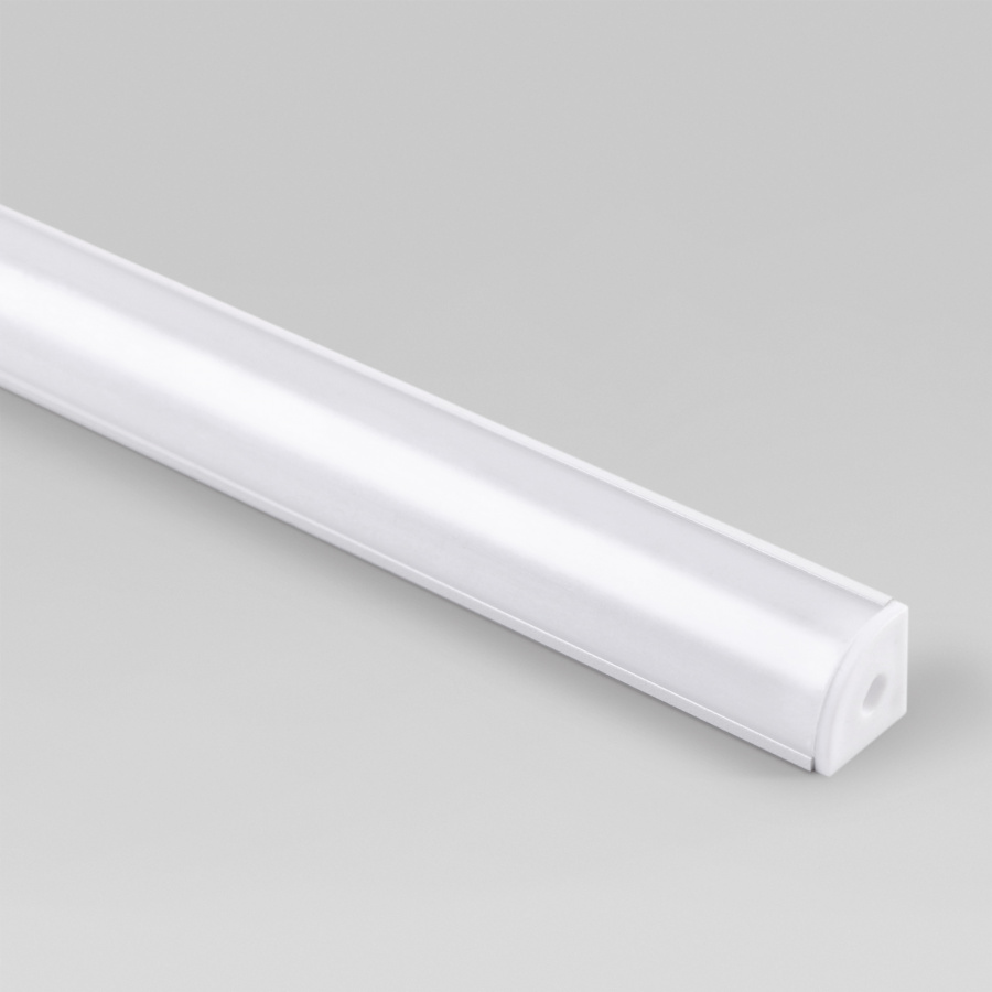 Угловой алюминиевый профиль белый/белый для светодиодной ленты LL-2-ALP008