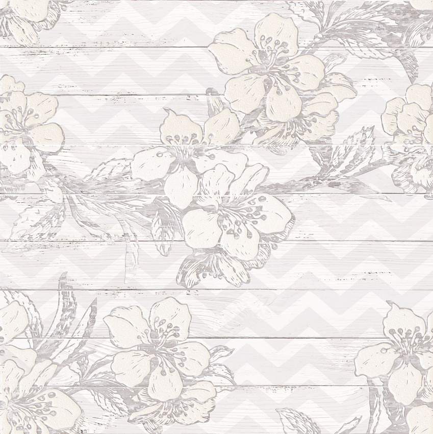 Шебби Шик Панно серый 1606-0007 60х60 (компл. из 3-х шт)